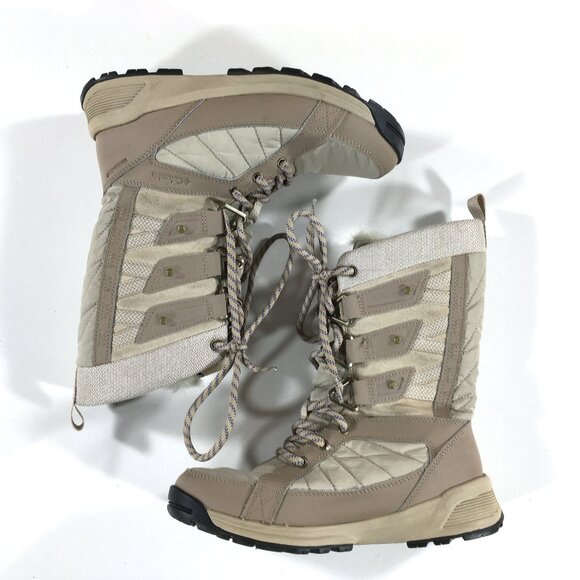 Columbia Meadows Omni Heat Winter Snow Boots Womens Size 7.5 Beige BL5967-271 - Picture 3 of 9